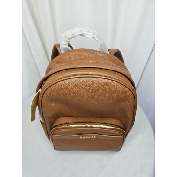 MICHAEL Michael Kors Bex Medium Backpack Color Luggage NWT - Picture 2 of 7